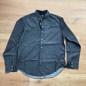 Rag & Bone Charcoal Gray Long Sleeve Collared Button Down Shirt XL